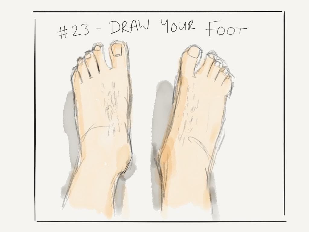 EDM #23 Draw your foot